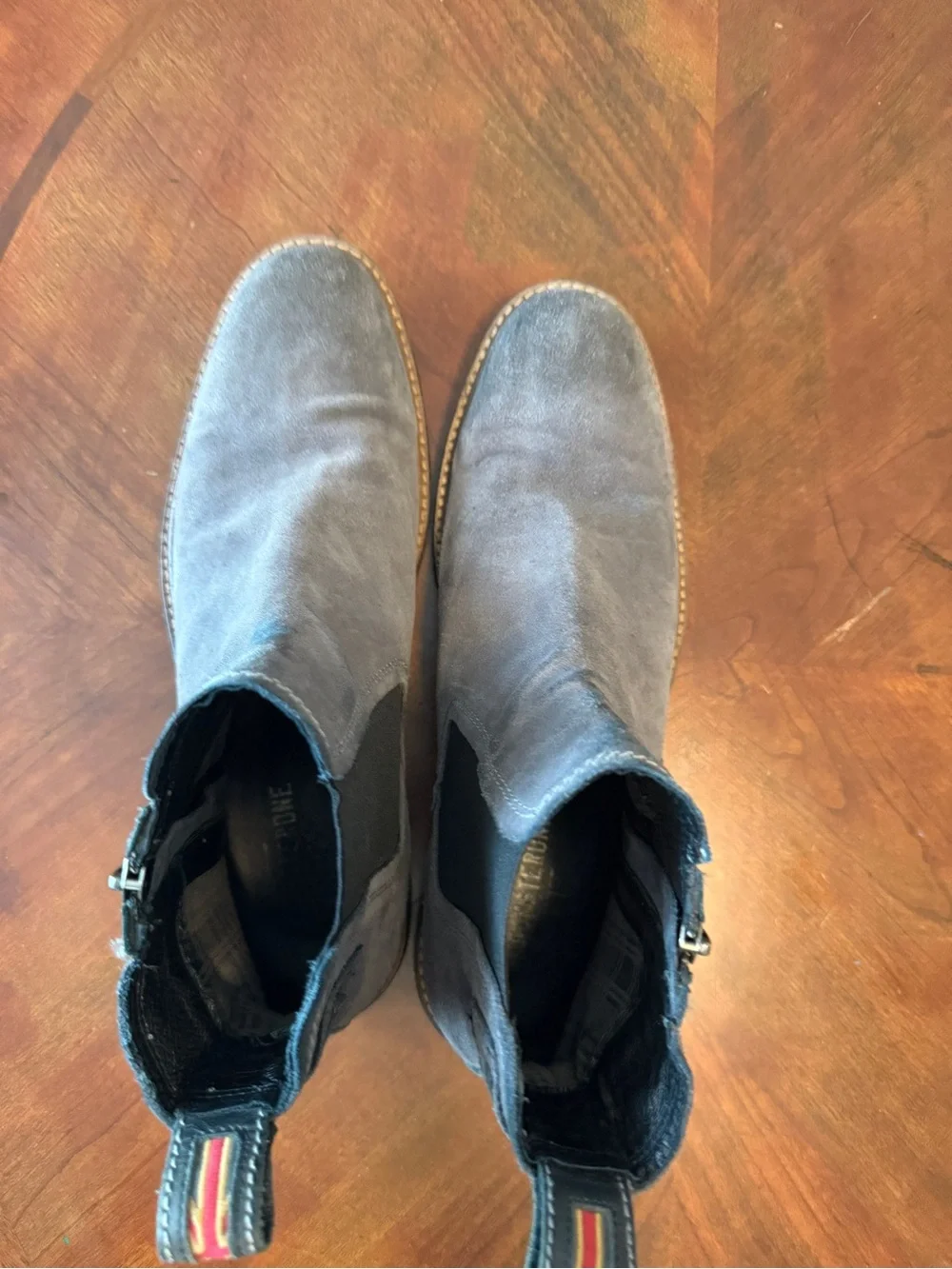Testosterone Men’s Leather Ankle Boots Size 44 US 10.5 - 11 Inside Zip